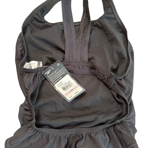 NEW Speedo Women's Swimsuit One Piece Solid Adult, Team Black, 6/32 - Picture 10 of 17